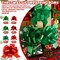 100 Pieces Christmas Wrap Pull Bows 5 Inch Gift Bows with Ribbon Wrapping Accessory Present Christmas Wrapping Bows for Holiday Baskets Box Decoration (Red, Green)